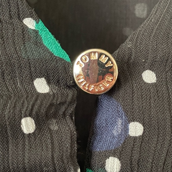 Black and green Tommy Hilfiger lightweight top - Picture 5 of 5